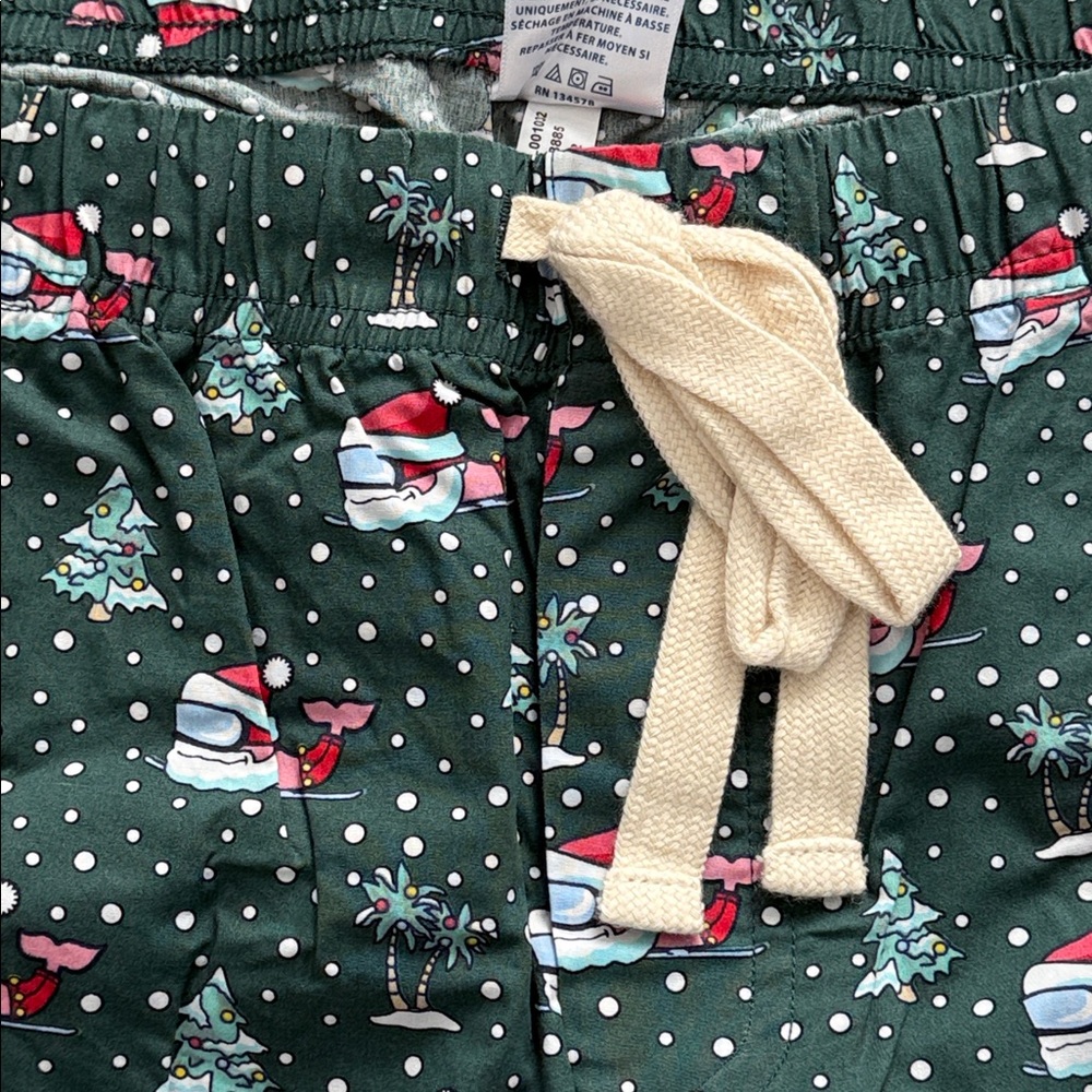 Vineyard Vines Skis and Trees Green Printed Stretch Lounge Pants Size L Unisex - Picture 6 of 14